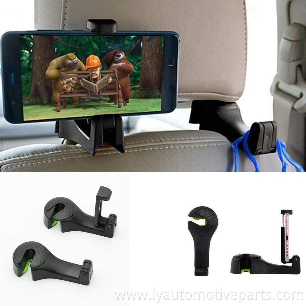 Car Seat Hook for Car 1 Unit - Back Seat Organizer Hanger Storage Hook Cellphone Holder